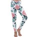 Flowers Hydrangeas Kids  Lightweight Velour Classic Yoga Leggings