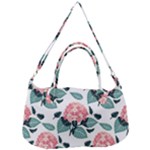 Flowers Hydrangeas Removable Strap Handbag