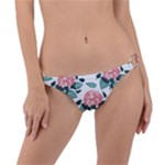 Flowers Hydrangeas Ring Detail Bikini Bottoms