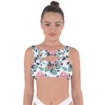 Flowers Hydrangeas Bandaged Up Bikini Top