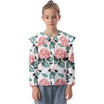 Flowers Hydrangeas Kids  Peter Pan Collar Blouse