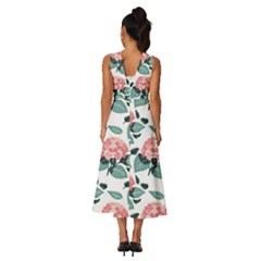 Sleeveless Cross Front Cocktail Midi Chiffon Dress 