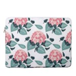 Flowers Hydrangeas 16  Vertical Laptop Sleeve Case With Pocket