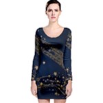 Starsstar Glitter Long Sleeve Bodycon Dress