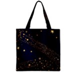 Starsstar Glitter Zipper Grocery Tote Bag