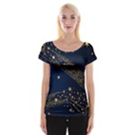 Starsstar Glitter Cap Sleeve Top