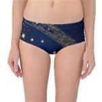 Starsstar Glitter Mid-Waist Bikini Bottoms