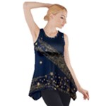 Starsstar Glitter Side Drop Tank Tunic