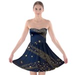 Starsstar Glitter Strapless Bra Top Dress