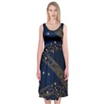 Starsstar Glitter Midi Sleeveless Dress