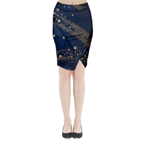 Starsstar Glitter Midi Wrap Pencil Skirt from ArtsNow.com