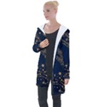 Starsstar Glitter Longline Hooded Cardigan