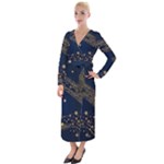 Starsstar Glitter Velvet Maxi Wrap Dress