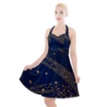 Starsstar Glitter Halter Party Swing Dress 