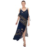 Starsstar Glitter Maxi Chiffon Cover Up Dress