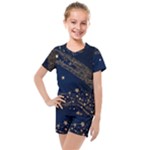 Starsstar Glitter Kids  Mesh T-Shirt and Shorts Set