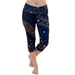 Starsstar Glitter Lightweight Velour Capri Yoga Leggings