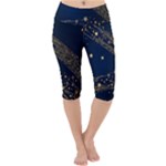 Starsstar Glitter Lightweight Velour Cropped Yoga Leggings