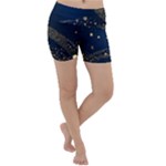 Starsstar Glitter Lightweight Velour Yoga Shorts