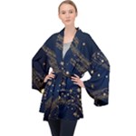 Starsstar Glitter Long Sleeve Velvet Kimono 