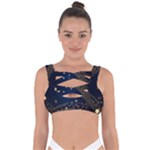 Starsstar Glitter Bandaged Up Bikini Top