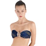 Starsstar Glitter Twist Bandeau Bikini Top