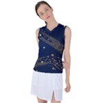 Starsstar Glitter Women s Sleeveless Sports Top