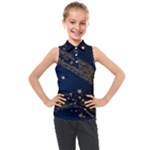 Starsstar Glitter Kids  Sleeveless Polo T-Shirt