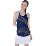 Starsstar Glitter Racer Back Mesh Tank Top