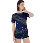 Starsstar Glitter Perpetual Short Sleeve T-Shirt