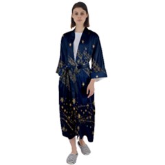 Maxi Satin Kimono 