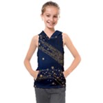 Starsstar Glitter Kids  Sleeveless Hoodie