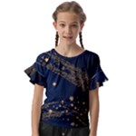 Starsstar Glitter Kids  Cut Out Flutter Sleeves