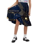 Starsstar Glitter Kids  Ruffle Flared Wrap Midi Skirt