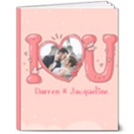 Personalized Photo Name I Love  You Hardcover Notebook 8  x 10  Hardcover Notebook