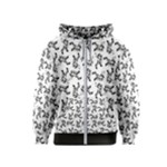 Erotic Pants Motif Black And White Graphic Pattern Black Backgrond Kids  Zipper Hoodie