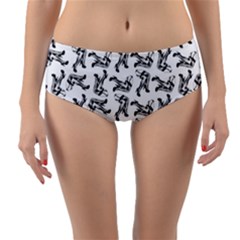 Reversible Mid-Waist Bikini Bottoms 