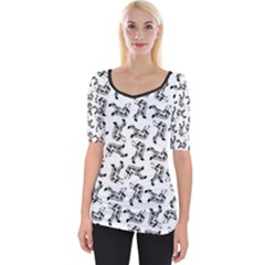 Wide Neckline T-Shirt 