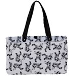 Erotic Pants Motif Black And White Graphic Pattern Black Backgrond Canvas Work Bag