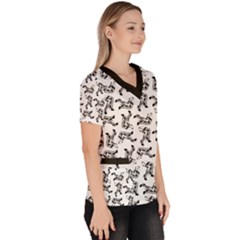 Women s V-Neck Scrub Top 