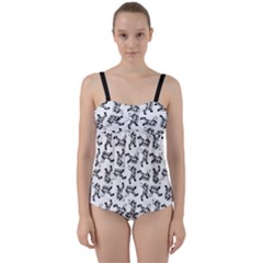 Twist Front Tankini Set 