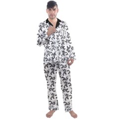 Men s Long Sleeve Satin Pajamas Set 