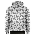 Erotic Pants Motif Black And White Graphic Pattern Black Backgrond Men s Overhead Hoodie