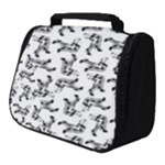 Erotic Pants Motif Black And White Graphic Pattern Black Backgrond Full Print Travel Pouch (Small)