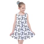 Erotic Pants Motif Black And White Graphic Pattern Black Backgrond Kids  Summer Dress