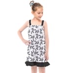 Erotic Pants Motif Black And White Graphic Pattern Black Backgrond Kids  Overall Dress