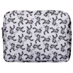 Erotic Pants Motif Black And White Graphic Pattern Black Backgrond Make Up Pouch (Large)