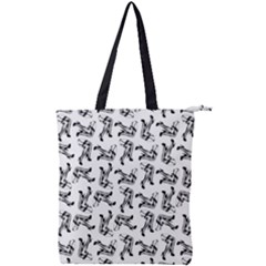 Double Zip Up Tote Bag 