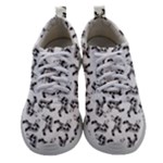 Erotic Pants Motif Black And White Graphic Pattern Black Backgrond Women Athletic Shoes