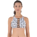 Erotic Pants Motif Black And White Graphic Pattern Black Backgrond Perfectly Cut Out Bikini Top